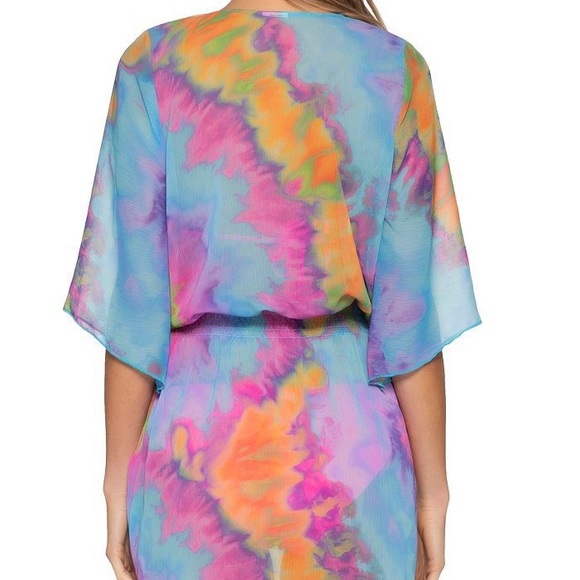 Becca revel tie dye tunic cover up - Picture 3 of 5
